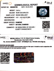 0.46/Cents Natural Diamond With Govt. Lab Certificate (110000)